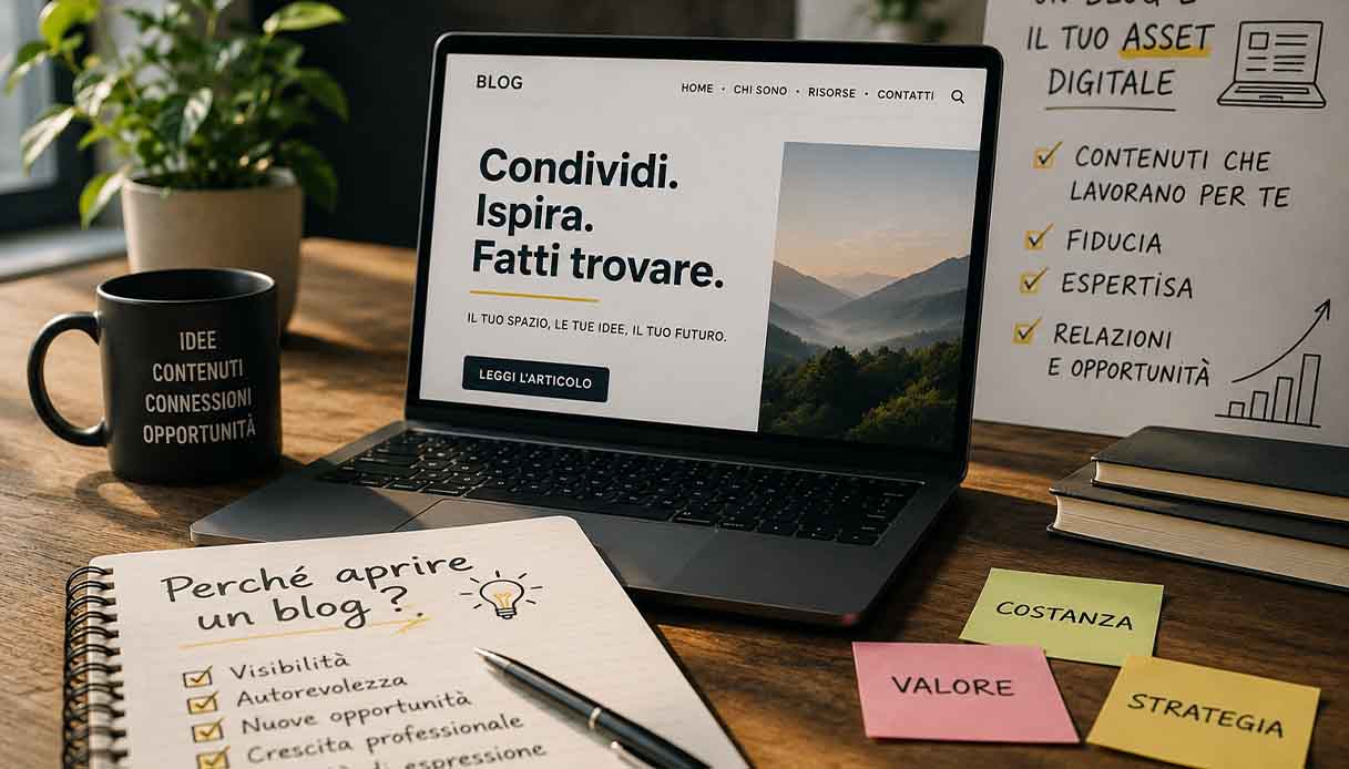Perché aprire un blog nel 2026: il valore di avere uno spazio digitale tutto tuo